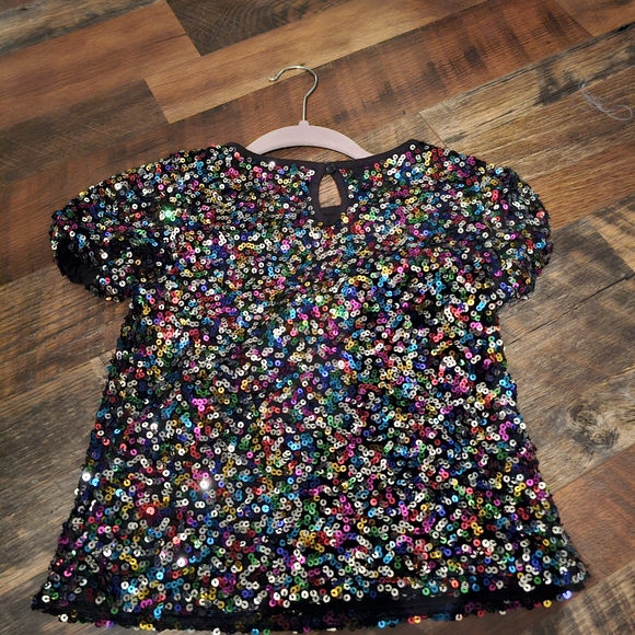 Garanimals Black Sequin Kids Blouse - Picture 2 of 5